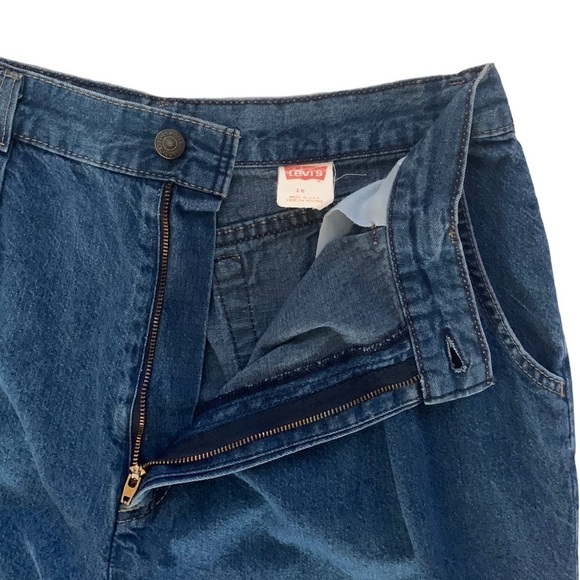 Rare Vintage 70s Levi's USA Made 573 White Tab Tapered Leg Mom Jeans Size 12/31 - Picture 6 of 12